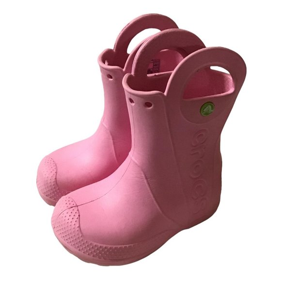 CROCS Other - Crocs Toddler Girls Size 8 Pink Rainboots